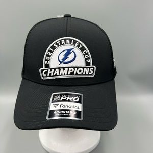 NHL Tampa Bay Lightning 2021 Stanley Cup Champions Hat, Adjustable Cap.